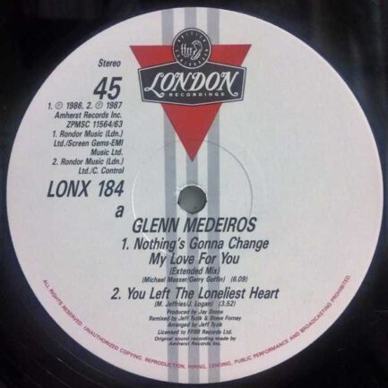 Glenn Medeiros – Nothing's Gonna Change My Love For You