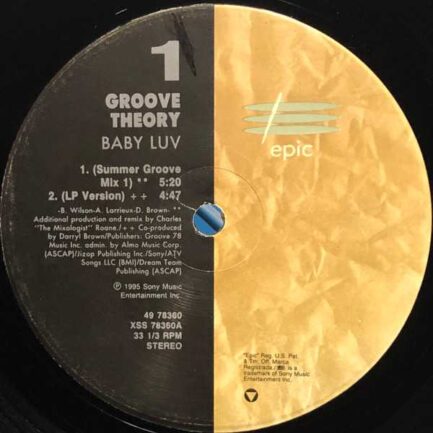Groove Theory ‎– Baby Luv