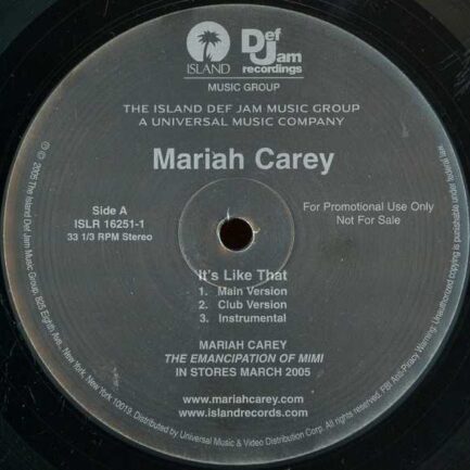 Mariah Carey ‎– It's Like That