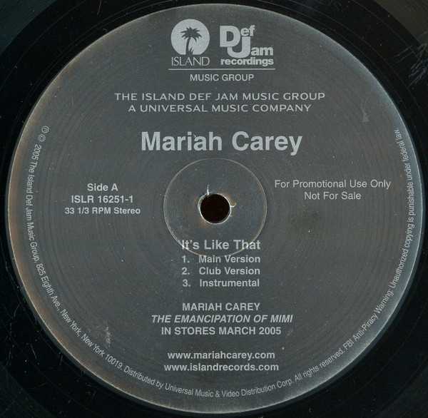 Mariah Carey – It's Like That