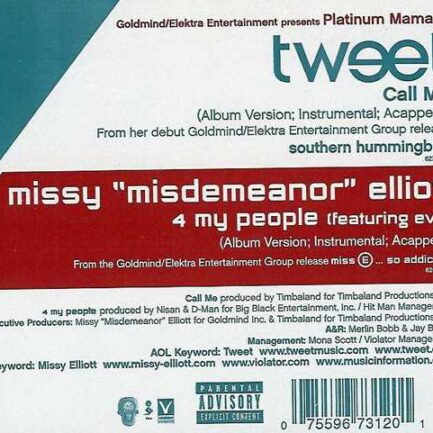 Tweet - Missy Elliott – Call Me / 4 My People