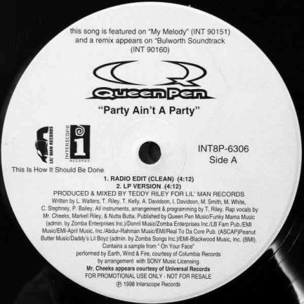 Queen Pen ‎– Party Ain't A Party